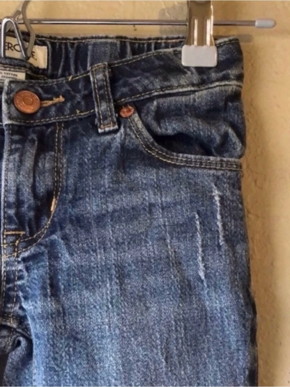 Cherokee Jeans Girls Denim Casual Y2K Distressed Straight Leg Blue Jeans Girls 7